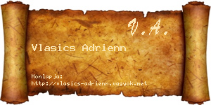 Vlasics Adrienn névjegykártya