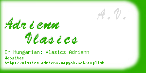 adrienn vlasics business card